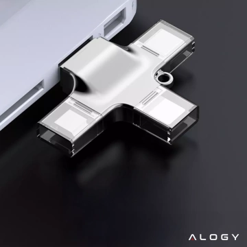 Czytnik kart SD Alogy SmartRead Pro 4w1 adapter USB3.0 do TF / Lightning / USB-C / micro USB