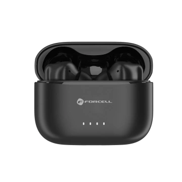 Słuchawki bezprzewodowe douszne Forcell Super Clear Calls ANC ENC Dongle Black