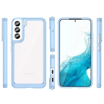 Etui ochronne na telefon Outer Space Case do Samsung Galaxy S23+ Plus pokrowiec z elastyczną ramką niebieskie