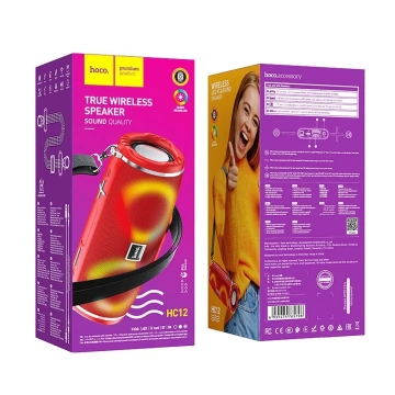 HOCO Głośnik Bluetooth HC12 Sport Czerwony