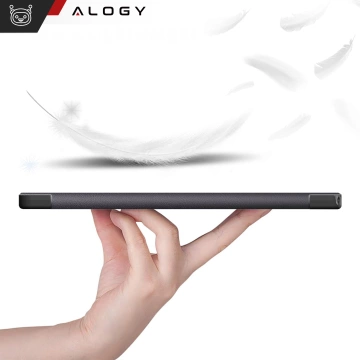 Etui na tablet Lenovo Tab M10 3gen 3 GEN 10.1 2022 TB328FU TB328XU obudowa Case Alogy Book Cover Szare + Szkło + Rysik