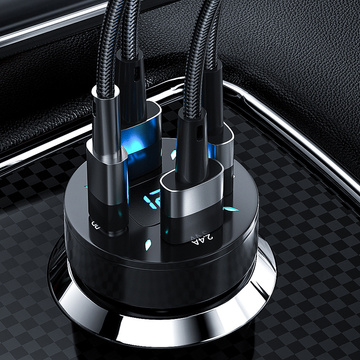 Alogy Autoladegerät 66W 3x USB 1x USB-C Typ C Schnellladung QC 3.0 PD