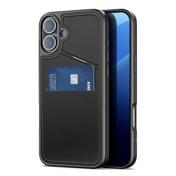 Etui do iPhone 16 Dux Ducis Rafi II Mag MagSafe RFID Podstawka Czarne