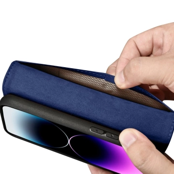 Etui na telefon iCarerWallet Case 2in1 do iPhone 14 Pro Max skórzany pokrowiec z klapką Anti-RFID