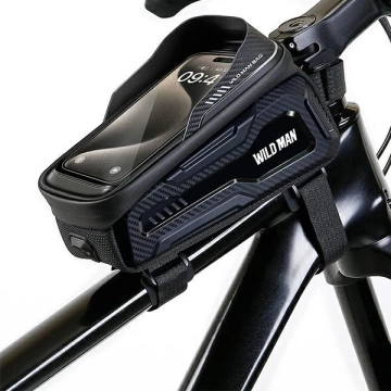 Wildman M20 Fahrrad-Telefonhalterung, Grün, leichte Rahmenhalterung