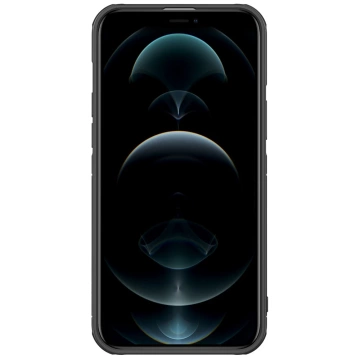 Nillkin Cyclops Case wytrzymałe etui z osłoną na aparat i składaną podstawką iPhone 13 Pro Max czarny