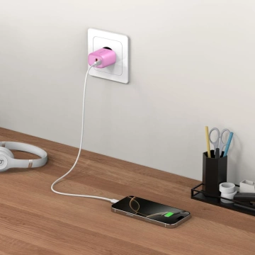 Ładowarka Sieciowa 2xUSB Tech-Protect NCA30 30W PD QC3.0 Różowa