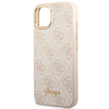 Etui Guess GUHCP14MHG4SHP do Apple iPhone 14 Plus 6,7" różowy/pink hard case 4G Vintage Gold Logo