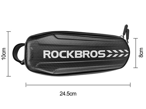 Etui wodoodporne sakwa na rower uchwyt rowerowy na ramę RockBros B61 Czarne