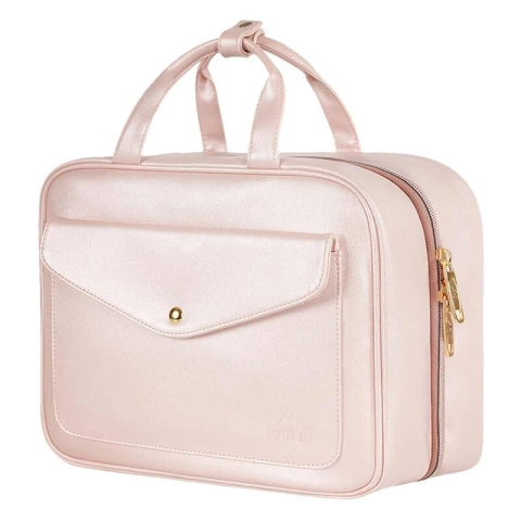 Matein Ausziehbare Kosmetiktasche Damen Reisetasche 9L Pink