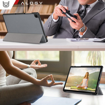 Etui do Samsung Galaxy Tab A11 / A9 2023 8.7" X110 / X115 obudowa na tablet Case Alogy Book Cover Szare