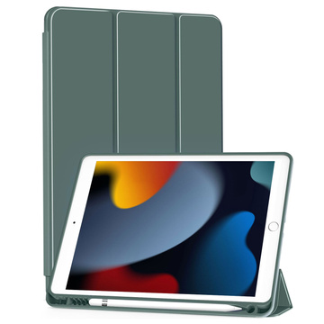 Hülle für Apple iPad 10.2 9 Gen 8/7 2021/2020/2019 Smart Pencil Case Alogy TPU Tablet Cover Grünes Glas