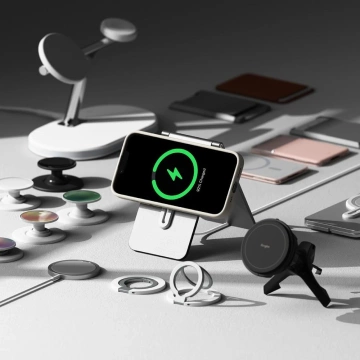 Etui Ringke Silicone Magnetic MagSafe do iPhone 16e Stone