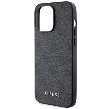 Oryginalne Etui GUESS Hardcase GUHCP15LG4GFGR do iPhone 15 PRO (4G Metal Logo / szary)