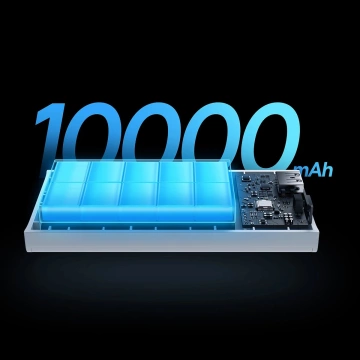 Baseus Adaman2 Powerbank mit Digitalanzeige 2x USB-A / 1x USB-C 10000mAh 30W - Weiß