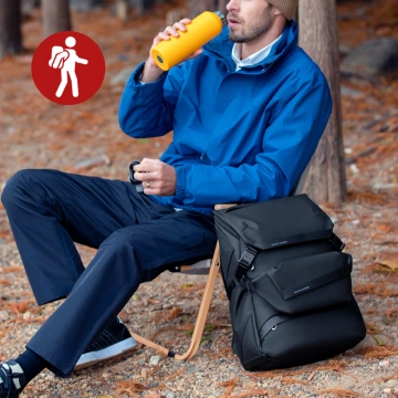 Hülle für Apple iPhone 16 Pro Max Alogy MagSafe Hybrid Matte Case Matte Cover mit Linsenschutz Schwarz