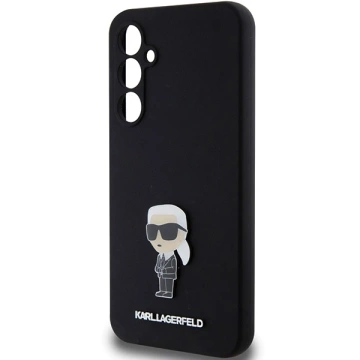 Etui Karl Lagerfeld KLHCS23FEMHKNPK do Samsung Galaxy S23 FE S711 czarny/black Silicone Ikonik Metal Pin