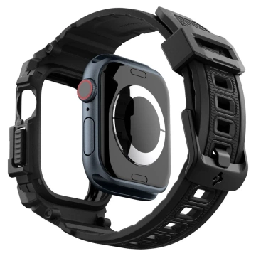 ETUI Z PASKIEM DO APPLE WATCH 10 (46MM) MATTE BLACK SPIGEN RUGGED ARMOR PRO
