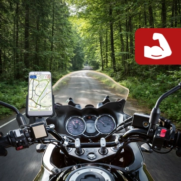 Motorrad Handyhalter Kewig KWG-M8 mit QC 3.0 Ladegerät