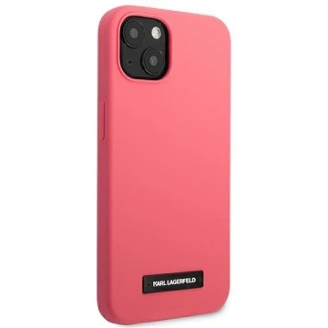 Karl Lagerfeld KLHCP13MSLMP1PI iPhone 13 6,1" Hardcase Fuksja/Fuchsia Silikonplakette