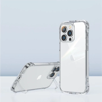 Joyroom Defender Series Case Cover für iPhone 14 Pro Max Armored Hook Cover Stand Clear (JR-14H4)