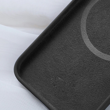 Etui do MagSafe Ultra Slim Mag Alogy do ładowarek Qi do Apple iPhone 13 Pro Czarne + Szkło