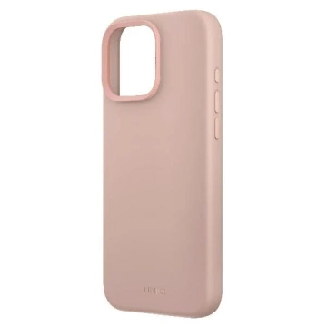 Etui do iPhone 16 Pro UNIQ Lino Hue MagSafe Silikon Różowe