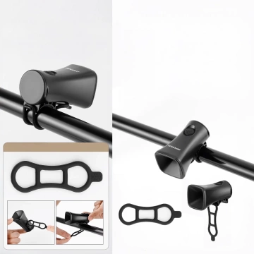 Kleine Klingel für Elektrofahrräder, schwarz