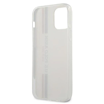 Etui na telefon US Polo Tricolor Collection iPhone 12/12 Pro 6,1" biały/white