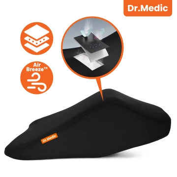 Poduszka do Samochodu pod Głowę Kark Szyję DR.MEDIC ErgoNeck™ Ergonomiczna poduszka na fotel zagłówek krzesło gamingowa do biura auta dla kierowcy pasażera