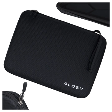Laptop-Hülle, MacBook Air Pro 13,3 Zoll Alogy Hartschaum-Tasche, Schutzhülle für 13–14 Zoll Laptops, Schwarz