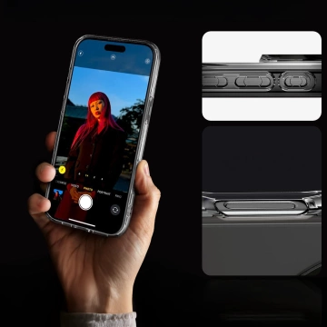 Hülle für iPhone 16 Plus Spigen Liquid Crystal Mag Magsafe Schutzhülle klar