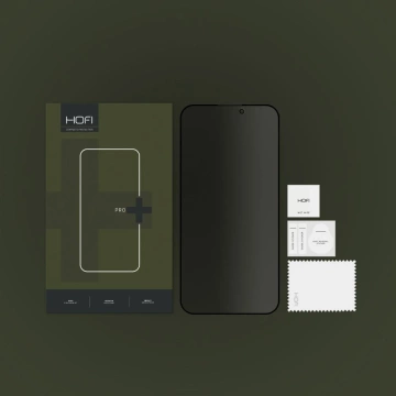Hofi Anti Spy Glass Pro Sichtschutzglas für Apple iPhone 15 Pro Privacy