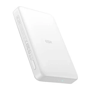 ESR Qi2 MagSlim 10000 mAh 15 W magnetische Powerbank Weiß