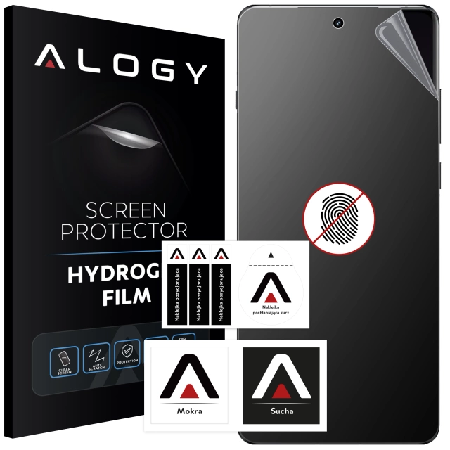„MATTE“-Folie für OnePlus 12 Hydrogel Alogy HydroSkin Matte Pro™-Bildschirm für „FINGERPRINT FREE“-Hülle