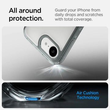 Etui Spigen Ultra Hybrid do iPhone 16E Space Crystal TPU+PC Przezroczyste