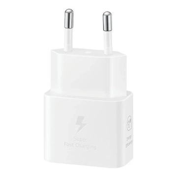 Samsung EP-T2510NWEGEU 25W SFC USB-C GaN Wandladegerät – Weiß
