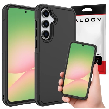 Etui do Samsung Galaxy A56 / A36 5G 2025 Pancerna Obudowa Ochronna na Telefon Wzmocniona Alogy HeavyDuty™️ Case Czarne + Szkło hartowane