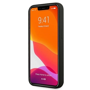 Ferrari iPhone 13 6.1" Hülle schwarz/schwarz Hardcase Silikon
