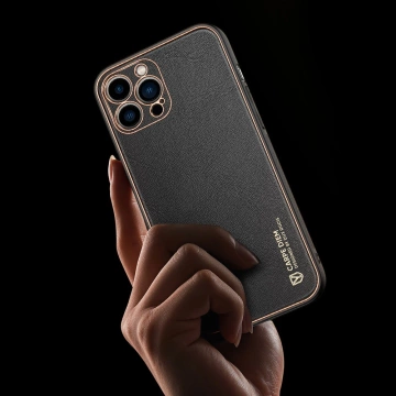 Dux Ducis Yolo elegante Hülle aus ökologischem Leder für Apple iPhone 13 Pro rot