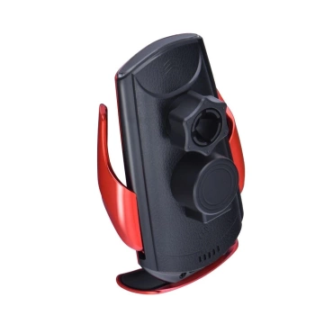Uchwyt Samochodowy Ładowarka Forcell HS1 Auto IR Qi 15W Indukcja Czerwony