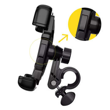 Wozinsky starker Telefonhalter für Fahrrad-, Motorrad-, Rollerlenker schwarz (WBHBK6)
