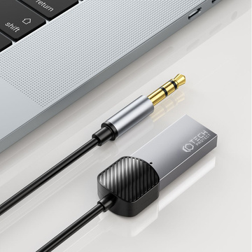 Audio-Sender-Adapter, Audio-Empfänger, UltraBoost, Bluetooth, Aux, USB, Grau