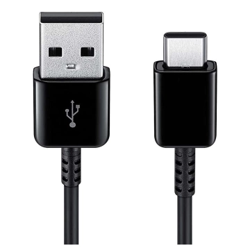 Original Samsung EP-DG930IBEGWW USB zu USB Type-C Kabel Schwarz