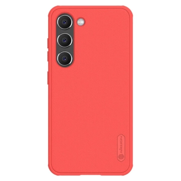 Etui Nillkin Super Frosted Shield Pro etui do Samsung Galaxy S23+ pancerny pokrowiec + podstawka na telefon czerwone