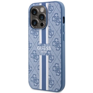 Etui Guess GUHMP14LP4RPSB für iPhone 14 Pro 6,1" Hardcase 4G bedruckte Streifen MagSafe
