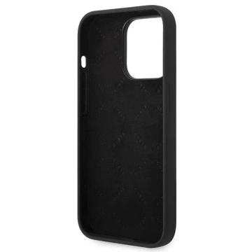 Etui Guess GUHCP14LSLTGK do Apple iPhone 14 Pro 6,1" czarny/black hardcase Silicone Triangle