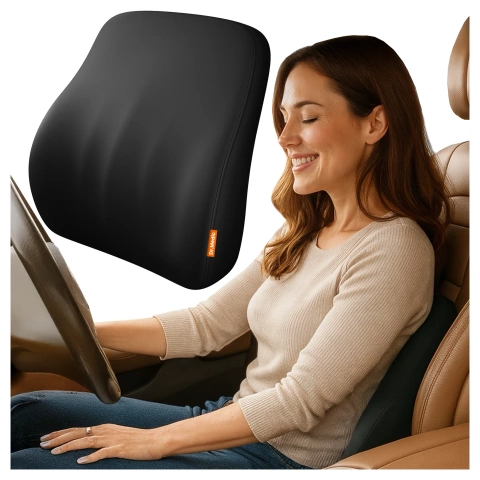 DR.MEDIC LumbarGuard™ Auto-Rückenkissen Ergonomisches Lendenkissen für Autositze für Fahrer und Beifahrer