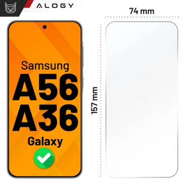Szkło hartowane do Samsung Galaxy A56/A36 5G 2025 ochronne szkiełko na ekran 9H Alogy Heavy Pro+™️