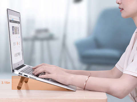 Ständerhalter Oatsbasf Mini-Laptopständer für Notebooks Silber